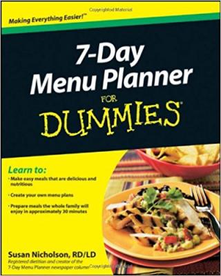 7-Day Menu Planner For Dummies®