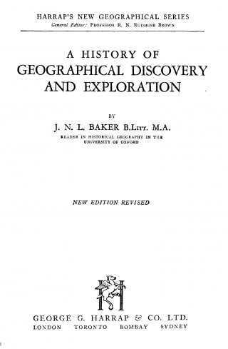 A History of Geographical Discovery and Exploration