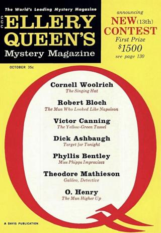 Ellery Queen’s Mystery Magazine. Vol. 38, No. 4. Whole No. 215, October 1961