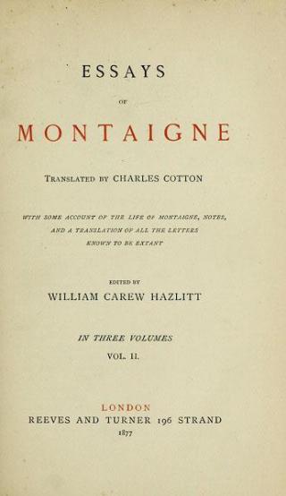 Essays of Montaigne