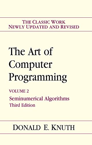 The Art of Computer Programming, Volume 2: Seminumerical Algorithms [3rd Edition]